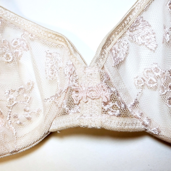 Rare Vintage Christian Dior Lace Bra 34B Pink - Picture 9 of 11
